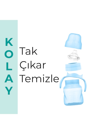 Mamajoo Antikolik Akıtmaz Alıştırma Bardağı 160 ml Powder Blue, 6 Ay+