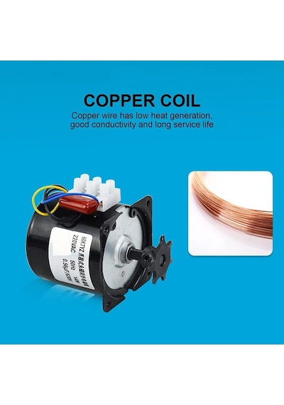 68 Ktyz 28w 10rpm 220v Ac Senkron Motor