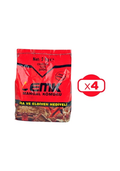 Emk Mangal Kömürü 2 Kg X 4 Adet