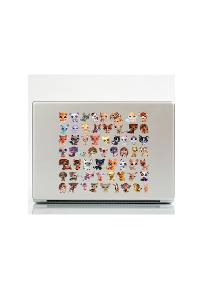 Sevimli Minik Hayvan Tasarım Sticker Seti Hediyelik Cute Çıkartma Telefon Kılıfı Suluk Ve Laptop Etiketi Çok Renkli