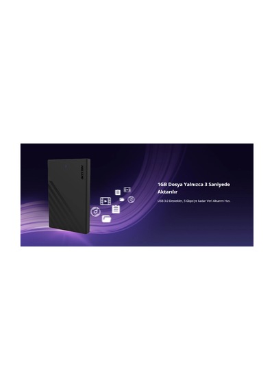 Hıksemı Hs-hub-mhb201 Usb3.0 25&quot Disk Kutusu. Ssd Ve Hdd Destekler 5gbps Siyah Win Mac-os Linu