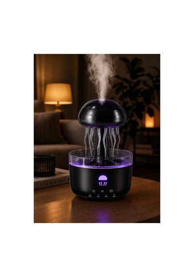 Rgb Işıklı Denizanası Hava Nemlendirici Ultrasonik Buhar Makinesi 2h 4h 8h Zamanlayıcılı Renkli