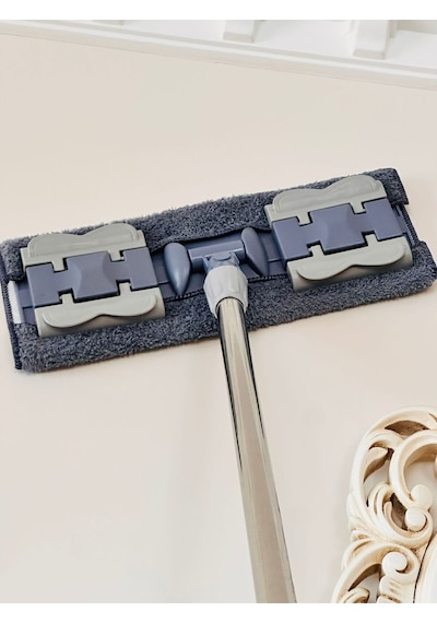 Gri Renk Mandallı Mop, Mikrofiber Paspas, Hediye Paspaslı