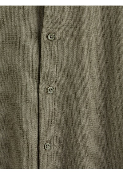 Lcw Vision Haki Regular Fit Dokulu Erkek Gömlek