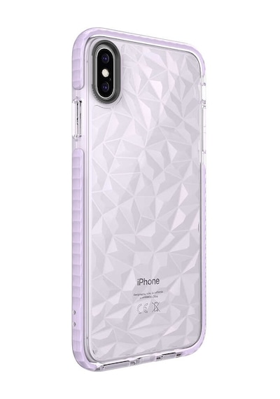Apple Uyumlu iPhone Xs Max 6.5 Kılıf Tchs Buzz Kapak - Mor Mor