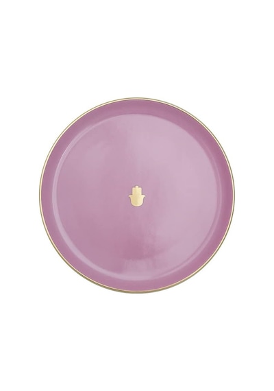 Pembe Düz Tabak, 20 Cm Açık