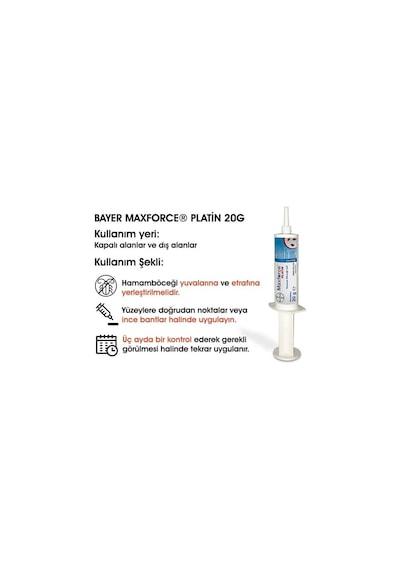 Maxforce Platin Hamamböceği Ve Kalorifer Böceği Jeli Kokusuz 20gr. 1 Adet Şubat/2027