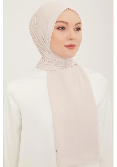 Armine Trend Naturel Soft Şal 37 Vizon Düz Renk Bej