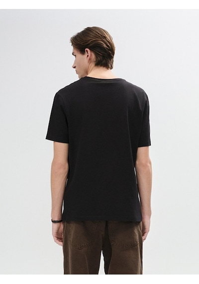 Ltb Baskılı Erkek T-shirt - Siyah 01225845276089 200