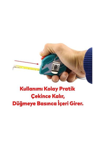 Ölçü Ve Maket Bıçağı Seti Şerit Metre Halı Kesme Maket Bıçağı Yedek Bıçak 10'lu Total Tos23037e