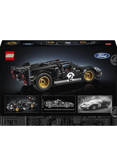 LEGO® Technic™ 1966 Ford GT40 MKII Yarış Arabası 42223 – Yetişkinler için Gerçekçi Özellikler İçeren Model Yapım Seti (793 Parça)