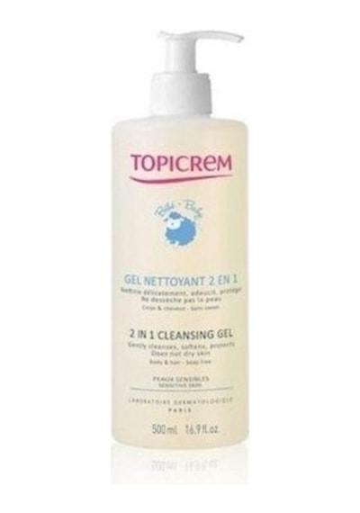 Topicrem 2 In 1 Cleansing Gel 500 ml