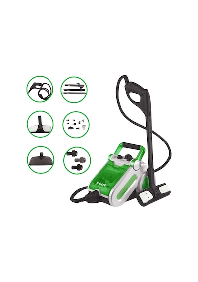 Buharlı Temizlik Makinesi 1400w Koltuk, Cam, Fayans Temizleyici -1.5 L Tank, 3,5 Bar, 13 Başlık