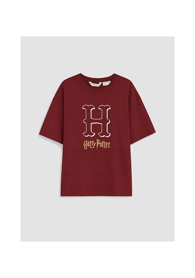 Lcw Young Bordo Harry Potter Baskılı Kadın Pijama Üstü
