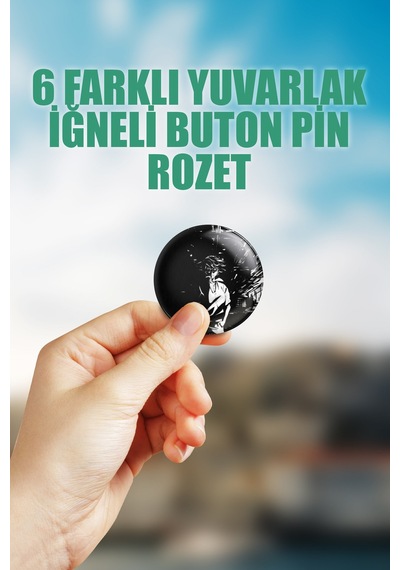 Sangatsu No Lion Çanta Süsü Rozet İğneli Buton Rozet Seti 6 Adet Çok Renkli