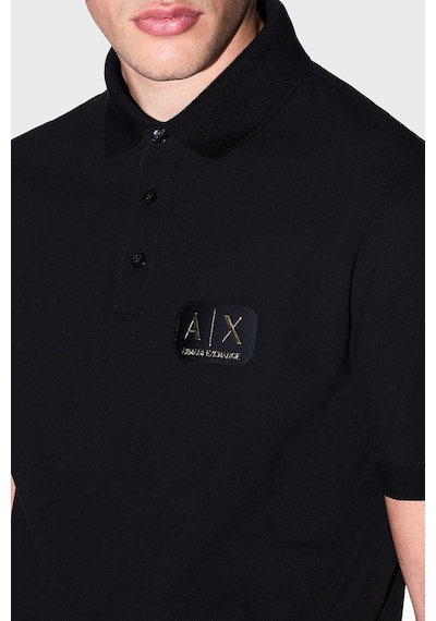 Armani Exchange Erkek Polo Xm002231 Af10366 Uc001 Siyah Siyah