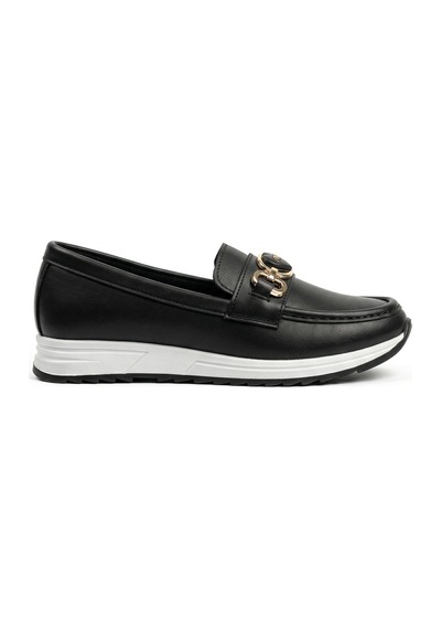Giamgia Store Kadın Siyah Ortopedik Loafer Günlük Loafer Ayakkabı-2333