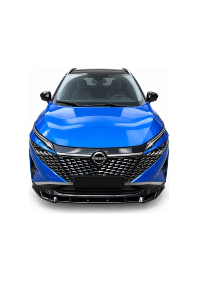 Nissan Qashqai J12 Facelift 2024+ Parlak Siyah Ön Lip Sportif Ön Tampon Eki