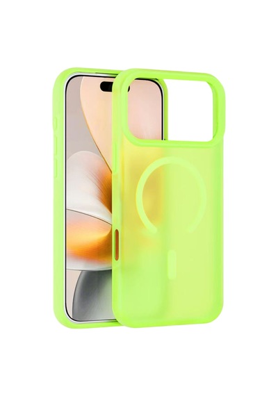 Joko Apple Uyumlu iPhone 18 Pro Max/17 Pro Max Pulse Magsafe Kapak - Açık Yeşil Çok Renkli
