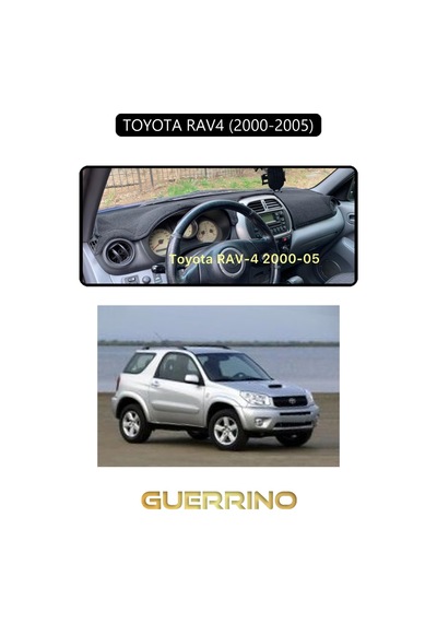 Toyota Rav4 2000-2005 Torpido Koruma Halısı Siyah Kenar