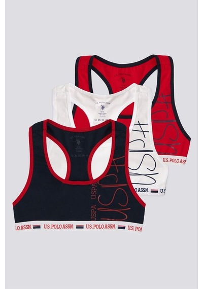 U.s. Polo Assn Kız Çocuk Bra Takım Beyaz Beyaz