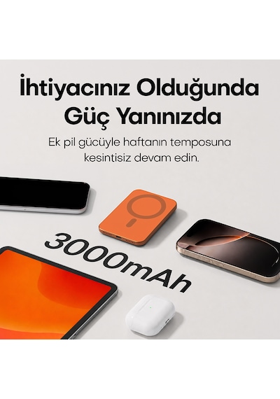 Hooma Magpulse 3 Slim 3000 Mah Powerbank Siyah Hooma