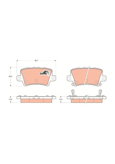 Honda Civic 8 Hatchback Arka Fren Balatası 2006-2011 Trw