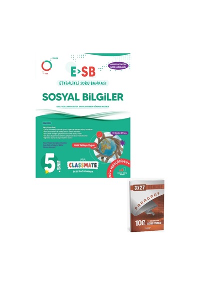 Okyanus 2027 5. Sınıf Classmate Esb Sosyal Bilgiler Etkinlikli Soru Bankası+ Anla Kazan Paragraf