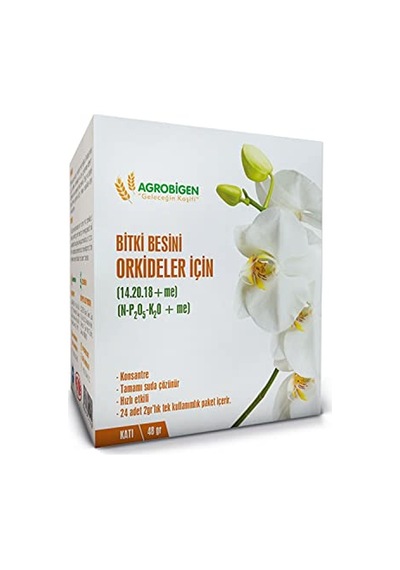 Agrobigen Orkideler İçin Bitki Besini Katı-2 Gr X 24 Adet Diğer