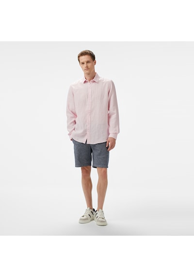 Nautica Erkek Pembe Classic Fit Çizgili Gömlek Çizgili W55434t Pembe