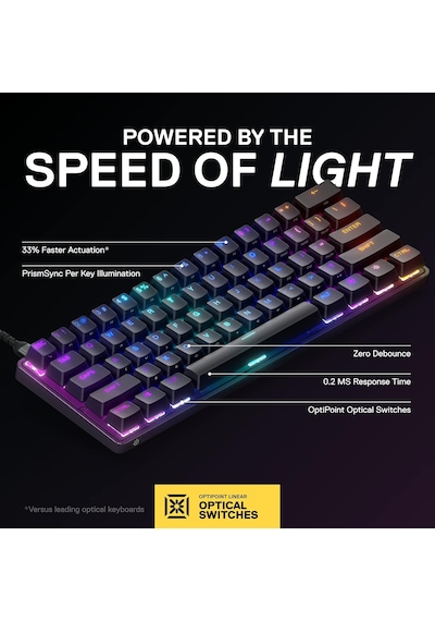 Steelseries Apex 9 Mini Mekanik Oyun Klavyesi Optik Anahtarla