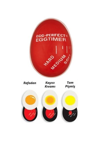 Dublör Yumurta Zamanlayıcı Yumurta Haşlama Ve Pişirme Aparatı Isıya Duyarlı Zamanlayıcısı Plastik