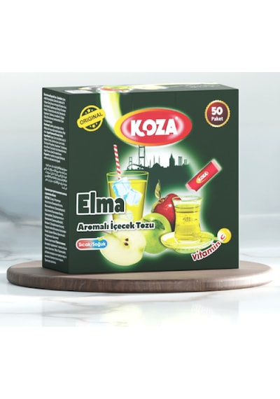 Koza Tek İçimlik Elma Aromalı Toz İçecek 50'li Diğer