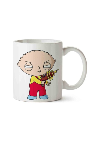 Family Guy Stewie Porselen Kupa Bardak Beyaz