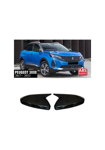 Peugeot 3008 Batman Yarasa Ayna Kapağı Piona Black Abs 2017+