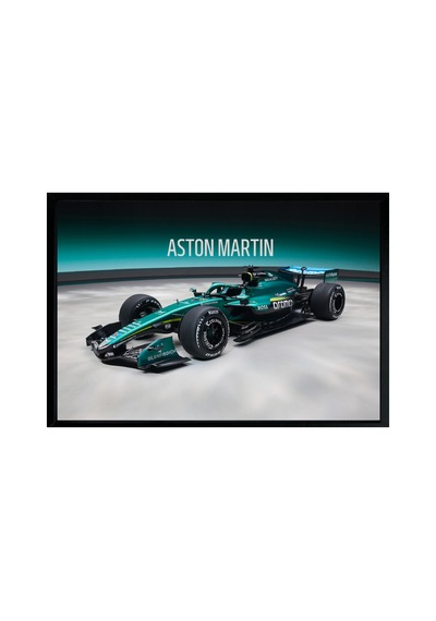 Aston Martin Poster 48x33 Cm Çerçeveli Valkyrie Amr Pro Yarış Arabası Tablosu Spor Araba Duvar Dekoru