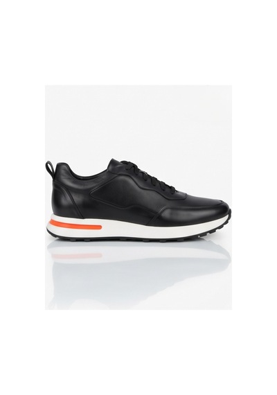 Crc Ayakkabı Premium %100 Hakiki Deri Hakiki Erkek Sneaker / Şık Ve Rahat Spor Ayakkabı Siyah1
