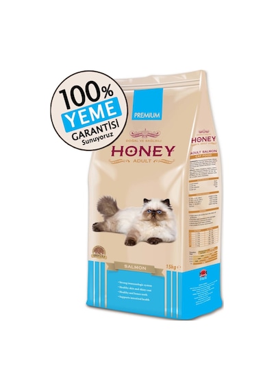 Honey Somonlu Yetişkin Kedi Maması 15 KG