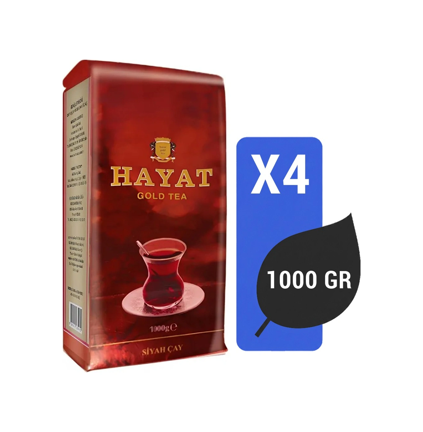 Güzel Çay Hayat Gold Tea 1000 Gr X 4 Adet