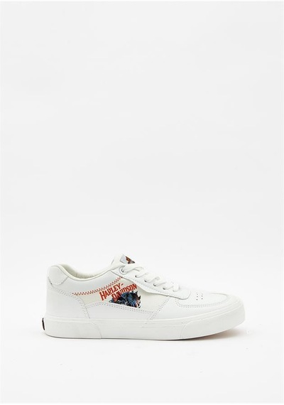 Harley Davidson 023m100380 Orlando White/tekstil Deri Erkek Sneaker 001