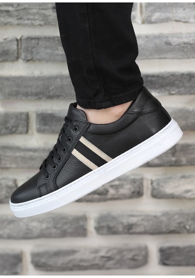 Hakiki Deri Günlük Rahat Erkek Sneaker Ayakkabı Grov8893 001