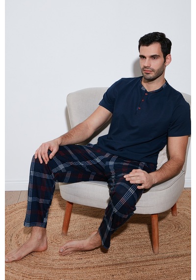 Buratti Erkek Pijama Takımı 60961007 Lacivert