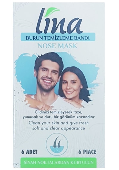 Lina Siyah Nokta Temizleyici Burun Bandı 4 x 6'lı