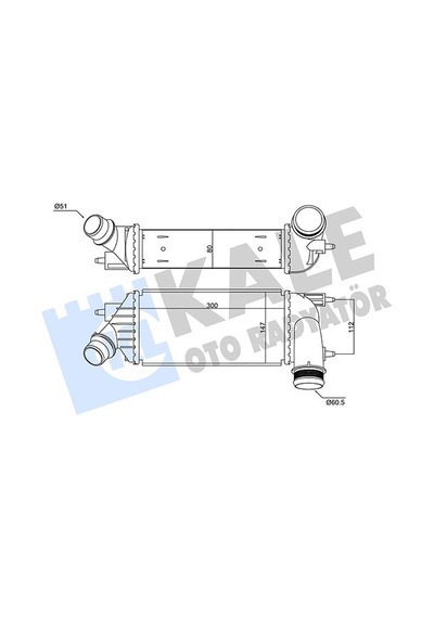 Kale-radyator İntercooler Al/pl/brz C8-jumpy-scudo-807-expert-toyota Proace 350860 0384p2 1440010980 14401098000