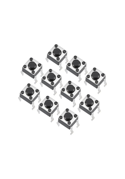 Push Button 6X6X6 Mm 4 Pin Push Buton 10 Adet