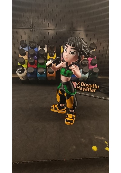 K-pop Demon Hunters Zoey Hareketli Figür 20cm