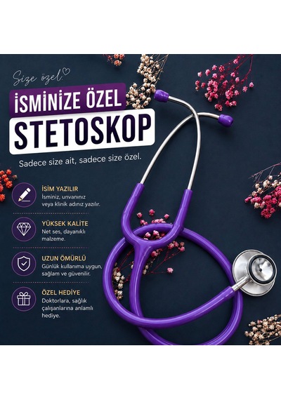 Kişiye Özel Stetoskop Mor