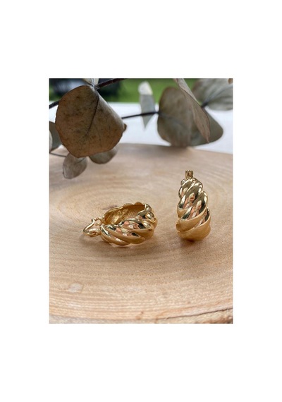 Vintage Gold Halka Küpe Altın - 741449788 Altın - 741449788 Altın