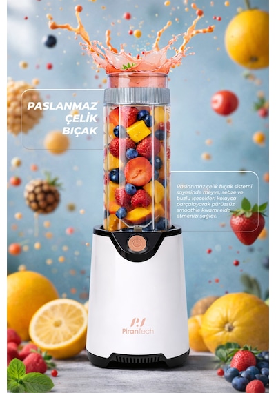 Pirantech YH-1200 600 W Güçlü & Taşınabilir Kişisel Blender