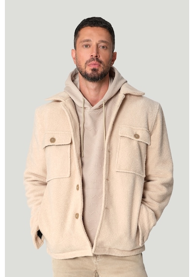 Avva Erkek Bej Kapüşonlu Baskılı Elastan Regular Fit Sweatshirt A42y1332
